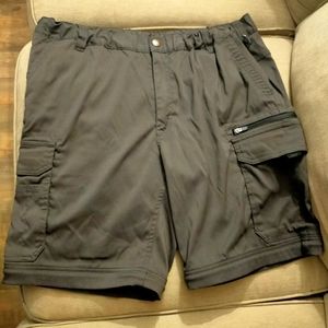 BC Clothing Men's Charcoal Gray Cargo Shorts Utility Outdoor